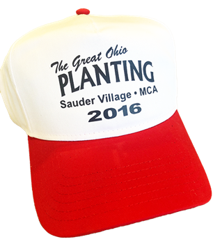 The Great Ohio Planting Hat - White/Red